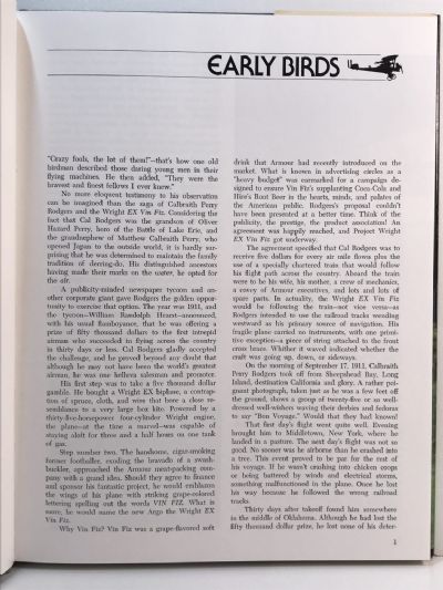 EARLY BIRDS: An Informal Account of the Beginnings of Aviation