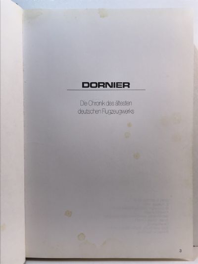 DORNIER: Die Chronik Des Altesten Deutschen Flugzeugwerks