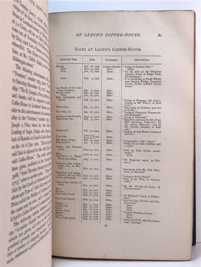 THE HISTORY OF LLOYD'S And of Marine Insurance in Great Britain