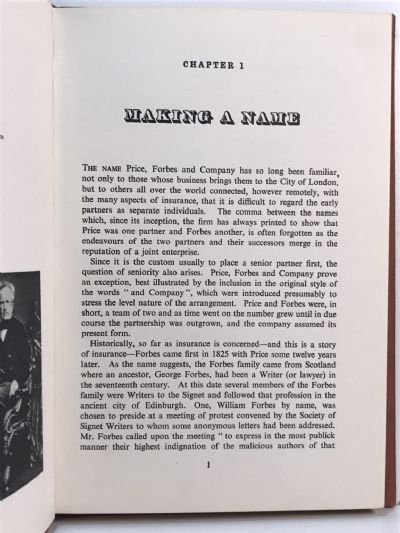 AND AT LLOYD'S: The Story of Price, Forbes and Company Limited