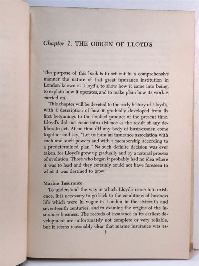 LLOYD'S: The Fascinating Story of a famous institution Lloyd's of London