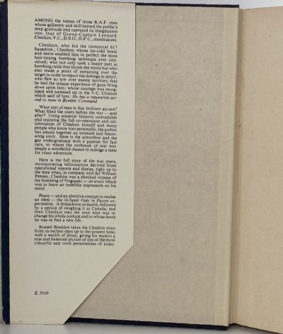 CHESHIRE V.C. A Story of War and Peace