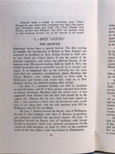 ROTARY IN NEW ZEALAND (1921-71)