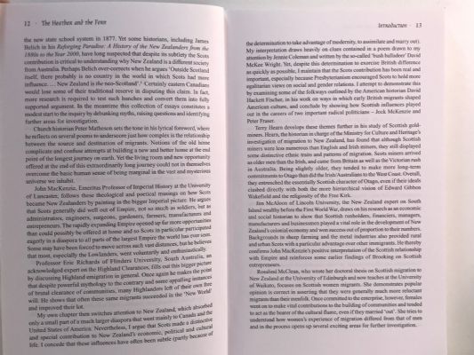 THE HEATHER AND THE FERN: Scottish Migration and New Zealand Settlement