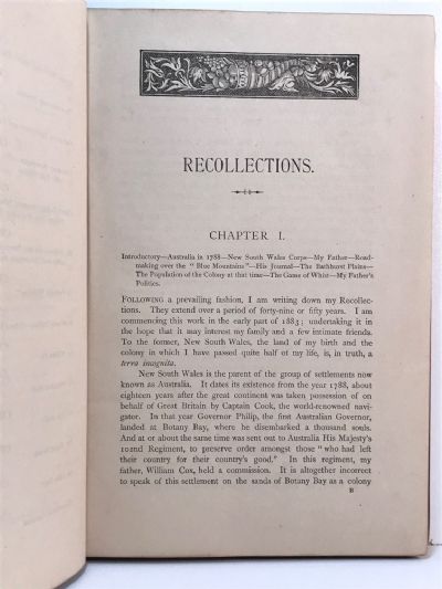 RECOLLECTIONS: Australia, England, Ireland, Scotland, New Zealand