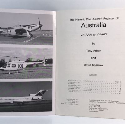 The Historic Civil Aircraft Register of Australia (VH-AAA to VH-AZZ)