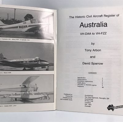 The Historic Civil Aircraft Register of Australia (VH-DAA to VH-FZZ)
