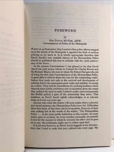 THE QUEEN'S PEACE: The Origins and Development of The Metropolitan Police 1829-1979