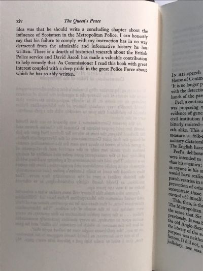 THE QUEEN'S PEACE: The Origins and Development of The Metropolitan Police 1829-1979