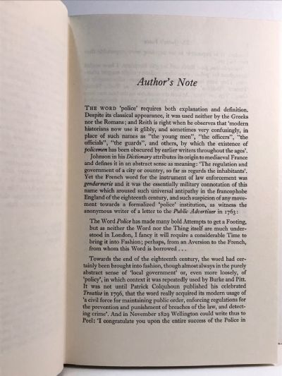 THE QUEEN'S PEACE: The Origins and Development of The Metropolitan Police 1829-1979