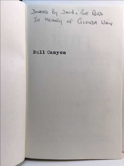 BULL CANYON: A Boatbuilder, A Writer and Other Wildlife