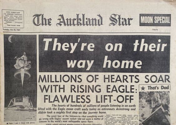 OLD NEWSPAPER: The Auckland Star, 22 July 1969 - Moon Landing Special