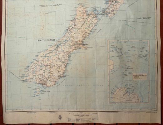 VINTAGE MAP: NZMS 84A - New Zealand