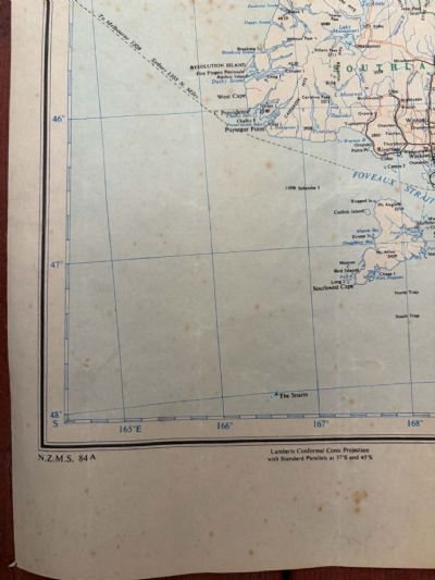 VINTAGE MAP: NZMS 84A - New Zealand