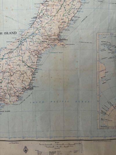 VINTAGE MAP: NZMS 84A - New Zealand