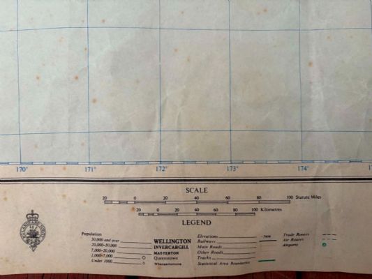 VINTAGE MAP: NZMS 84A - New Zealand
