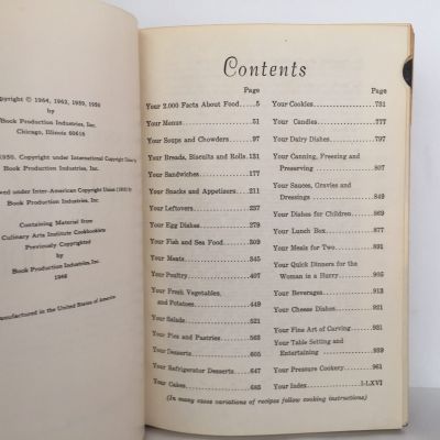 CULINARY ARTS INSTITUTE ENCYCLOPEDIC COOKBOOK 1967