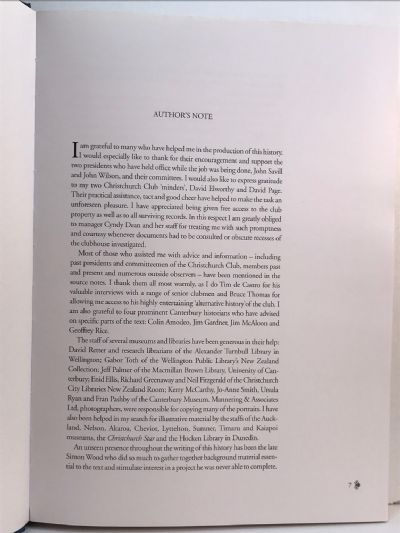 THE SHAGROONS' PALACE: A History of the Christchurch Club 1856-2006