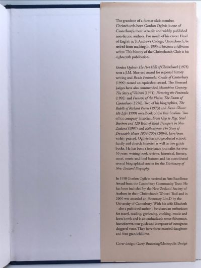 THE SHAGROONS' PALACE: A History of the Christchurch Club 1856-2006