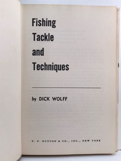 FISHING TACKLE AND TECHNIQUES