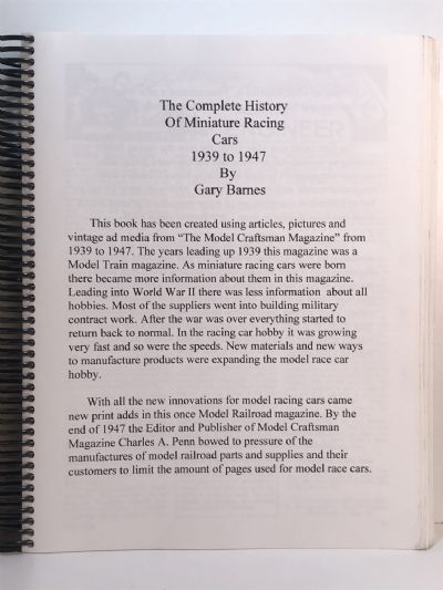 THE COMPLETE HISTORY OF MINIATURE RACING CARS: 1939 to 1947 - Volumes I + 2