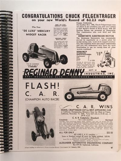 THE COMPLETE HISTORY OF MINIATURE RACING CARS: 1939 to 1947 - Volumes I + 2