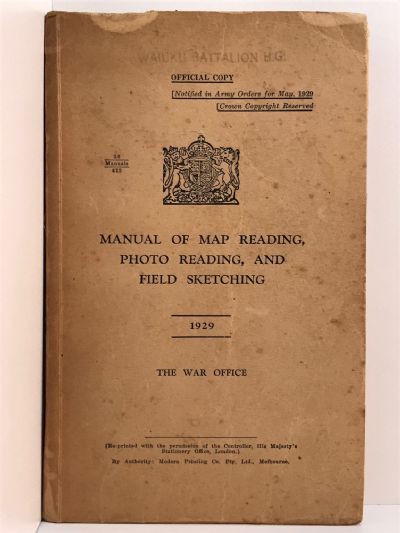 MANUAL OF MAP READING, PHOTO READING, AND FIELD SKETCHING