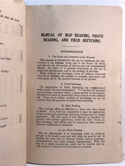 MANUAL OF MAP READING, PHOTO READING, AND FIELD SKETCHING