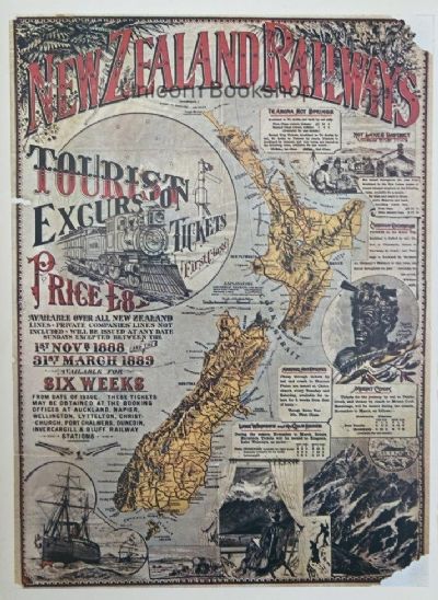 VINTAGE POSTER: New Zealand Railways 1888
