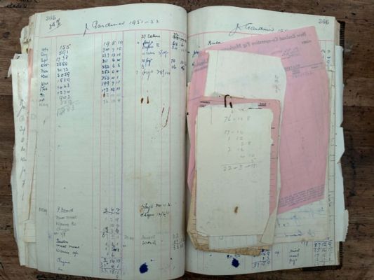 OLD FARM LEDGER BOOK 1925 - 1950s