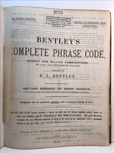 BENTLEY'S COMPLETE PHRASE CODE
