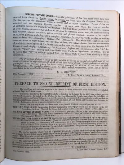 BENTLEY'S COMPLETE PHRASE CODE