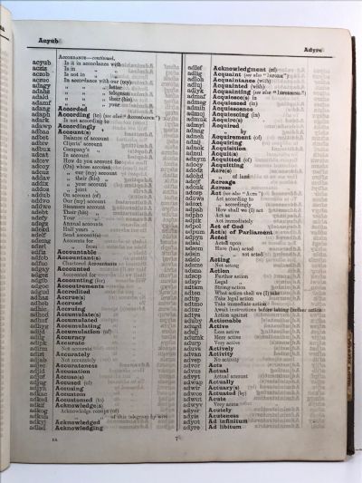 BENTLEY'S COMPLETE PHRASE CODE