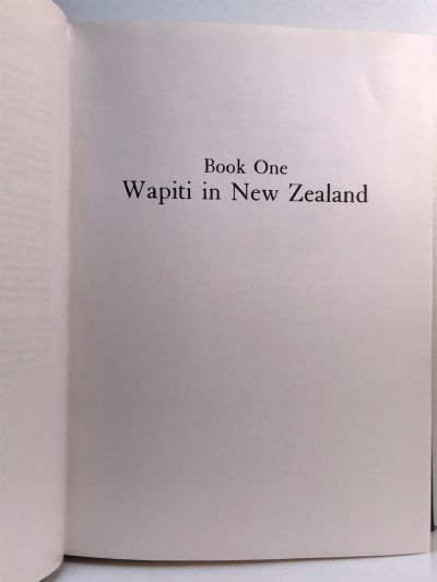 THE BANWELL BOOKS: Wapiti in New Zealand / The Highland Stags of Otago / The Red Stags of the Rakaia