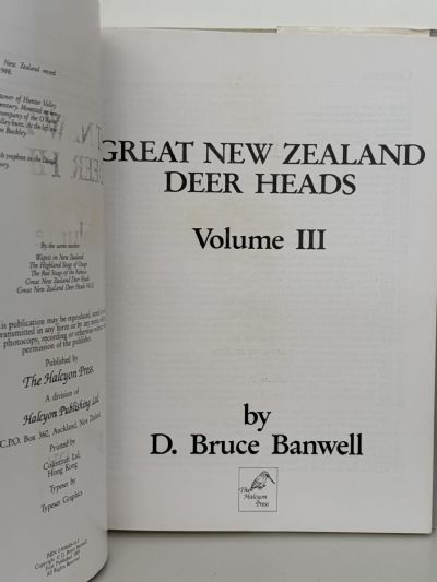 GREAT NEW ZEALAND DEER HEADS: 3x Volume Set