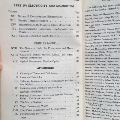 PHYSICS: A Digest of the First Year College Course