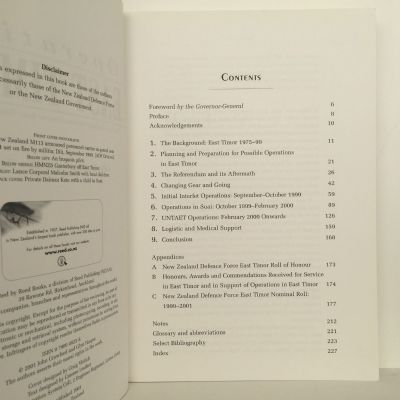 OPERATION EAST TIMOR: NZ Defence Force in East Timor 1999-2001