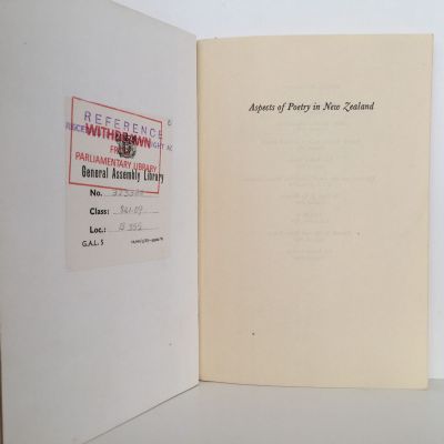 ASPECTS OF POETRY IN NEW ZEALAND