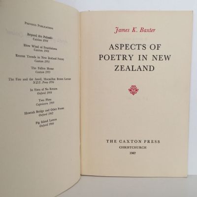 ASPECTS OF POETRY IN NEW ZEALAND
