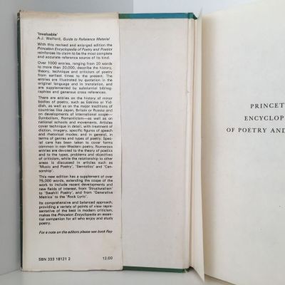 Princeton Encyclopedia of Poetry and Poetics