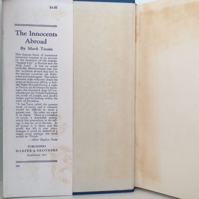 THE INNOCENTS ABROAD: Or The New Pilgrims' Progress