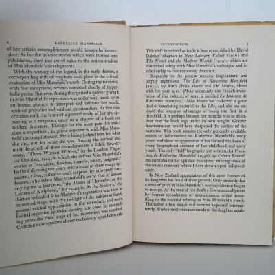 KATHERINE MANSFIELD: A Critical Study