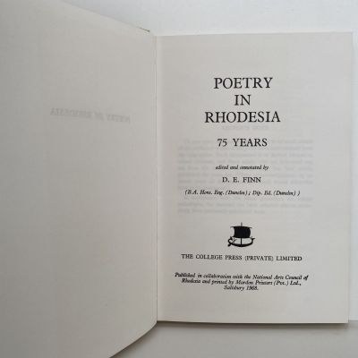 POETRY IN RHODESIA 75 YEARS