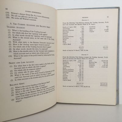 JUNIOR BOOKKEEPING: A Simplified Course, revised for decimal currency