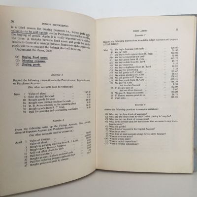 JUNIOR BOOKKEEPING: A Simplified Course, revised for decimal currency