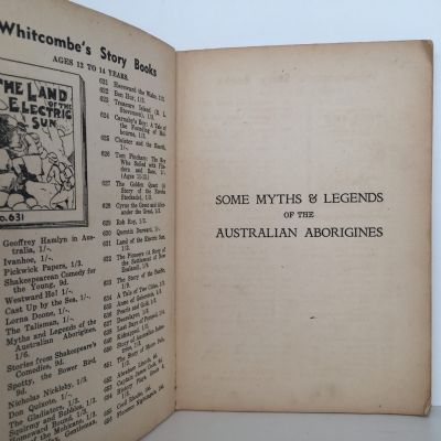 SOME MYTHS AND LEGENDS of the Australian Aborigines