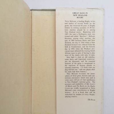 GREAT RUGGER MATCHES: 41 Historic Matches from 1871 to 1958