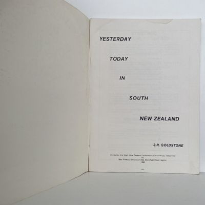 yesterday-today in South New Zealand