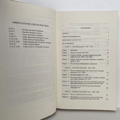A HISTORY OF THE OTAGO HOSPITAL BOARD