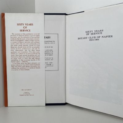 SIXTY YEARS OF SERVICE: Rotary Club Napier 1924-1984 